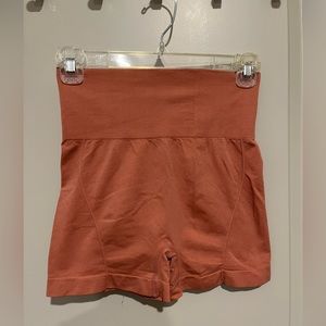 SHEIN set of biker shorts - light burnt orange and black - size small